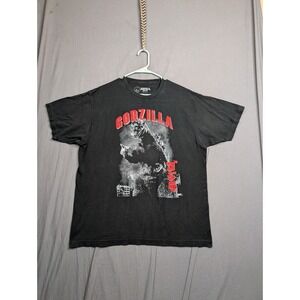 Godzilla Black Graphic T-Shirt Men's Size XLarge